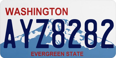 WA license plate AYZ8282