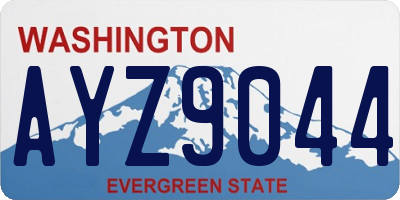 WA license plate AYZ9044