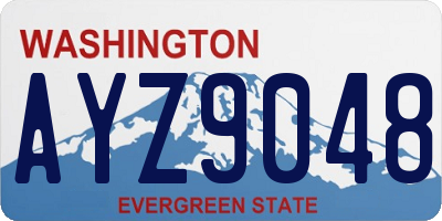 WA license plate AYZ9048