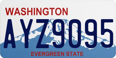 WA license plate AYZ9095