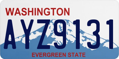 WA license plate AYZ9131