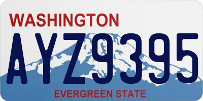 WA license plate AYZ9395