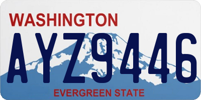 WA license plate AYZ9446