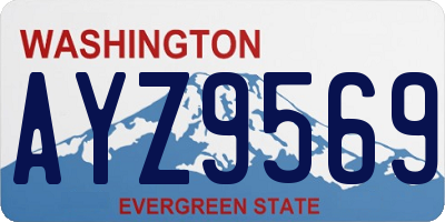 WA license plate AYZ9569