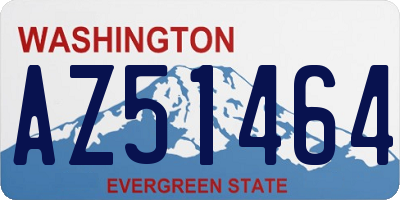 WA license plate AZ51464