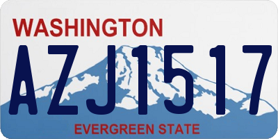 WA license plate AZJ1517