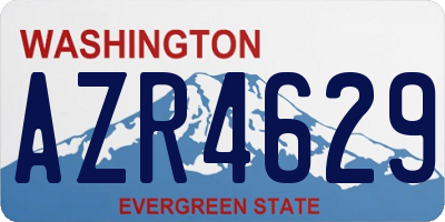 WA license plate AZR4629