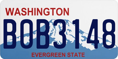 WA license plate B0B3148