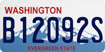 WA license plate B12092S