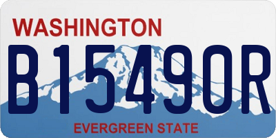 WA license plate B15490R