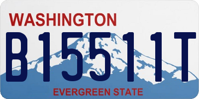 WA license plate B15511T