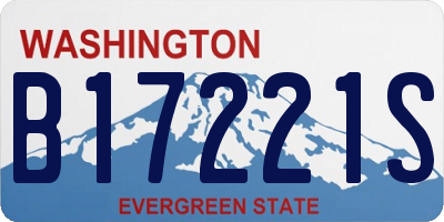 WA license plate B17221S