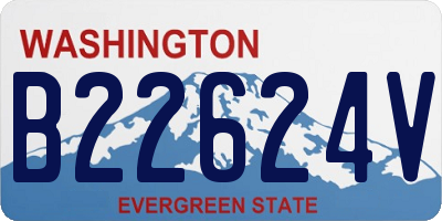 WA license plate B22624V