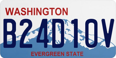 WA license plate B24D10V