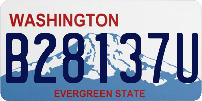 WA license plate B28137U