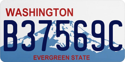 WA license plate B37569C