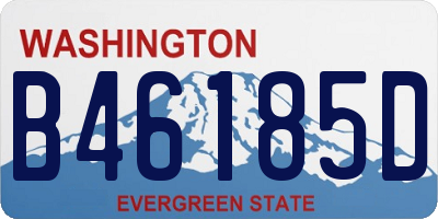 WA license plate B46185D