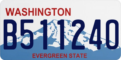 WA license plate B51124O