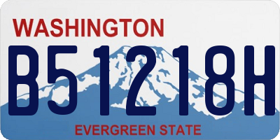 WA license plate B51218H