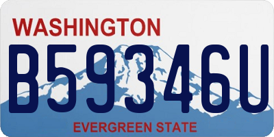 WA license plate B59346U