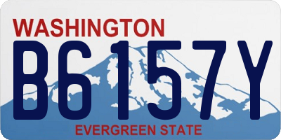 WA license plate B6157Y