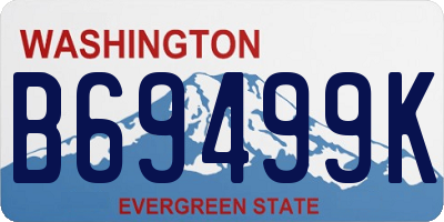 WA license plate B69499K