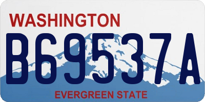 WA license plate B69537A