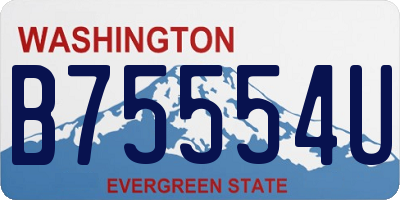 WA license plate B75554U