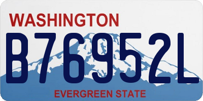 WA license plate B76952L