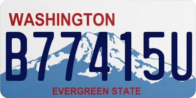 WA license plate B77415U