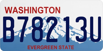 WA license plate B78213U