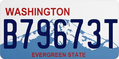 WA license plate B79673T