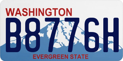 WA license plate B8776H