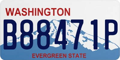 WA license plate B88471P