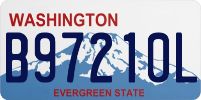 WA license plate B97210L