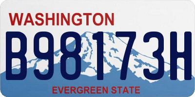 WA license plate B98173H