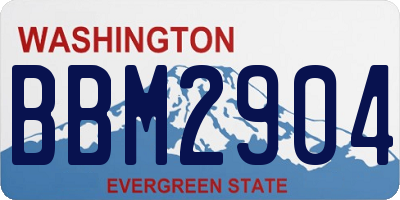 WA license plate BBM2904