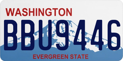 WA license plate BBU9446