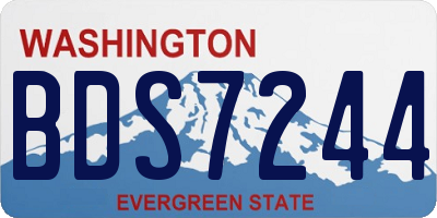 WA license plate BDS7244