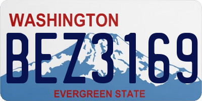 WA license plate BEZ3169