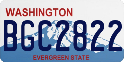 WA license plate BGC2822