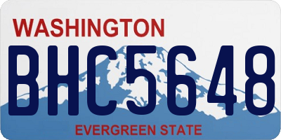 WA license plate BHC5648