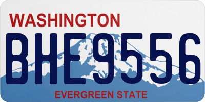 WA license plate BHE9556