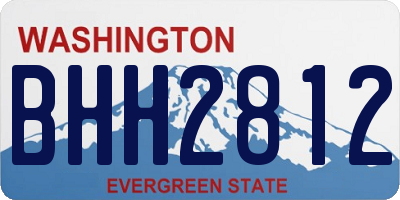 WA license plate BHH2812