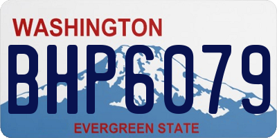 WA license plate BHP6079