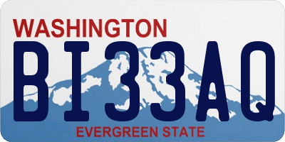 WA license plate BI33AQ