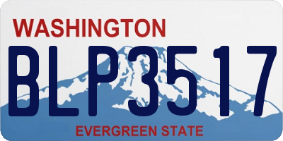 WA license plate BLP3517