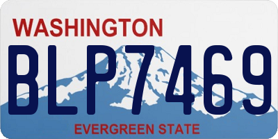 WA license plate BLP7469