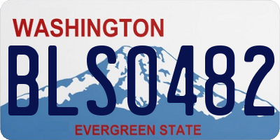 WA license plate BLSO482