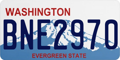 WA license plate BNE2970